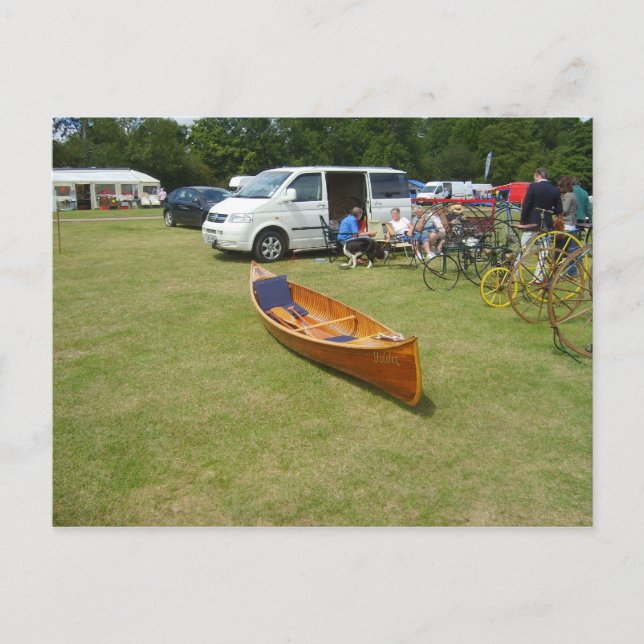 Henley on Thames, klassisches Kanu Postkarte (Vorderseite)