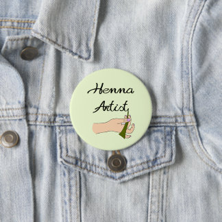 Henna Artist mit Henna Cone Button