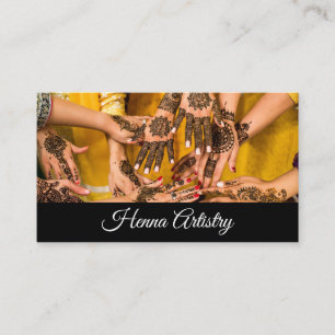 Henna Artistry Business Card Visitenkarte
