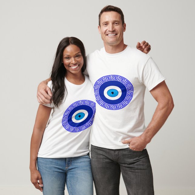 Henna Blau Böser Blick Glück T-Shirt (Unisex)