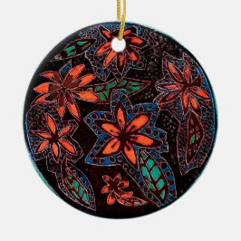 Henna Blume Keramik Ornament