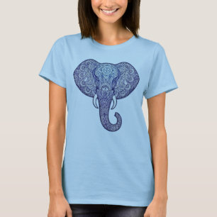 Henna Elephant Art Design T-Shirt