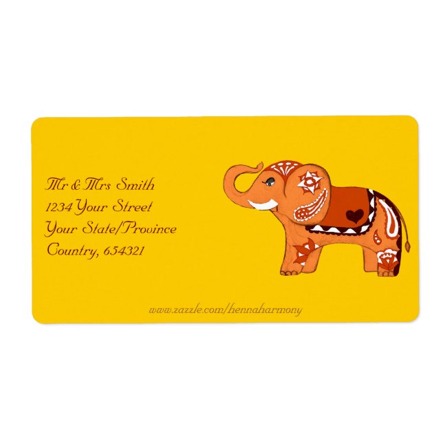 Henna Elephant (Orange/Rot) (Vorne)