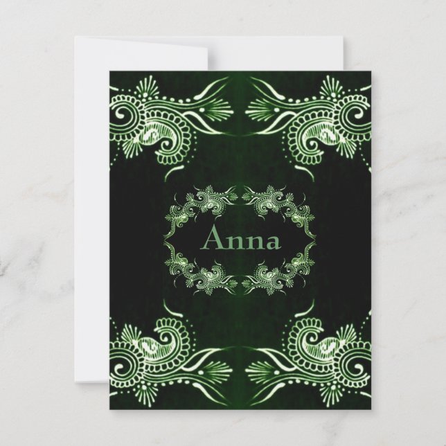 Henna Green Mehndi Bollywood (Vorderseite)