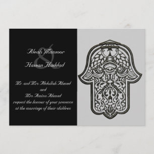 Henna-Hand der Hamsa (Hochzeit) Einladung