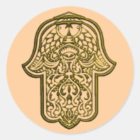 Henna Hand of Hamsa (Golden)