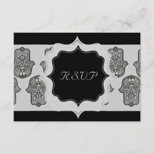 Henna Hand of Hamsa (Hochzeit) RSVP Karte