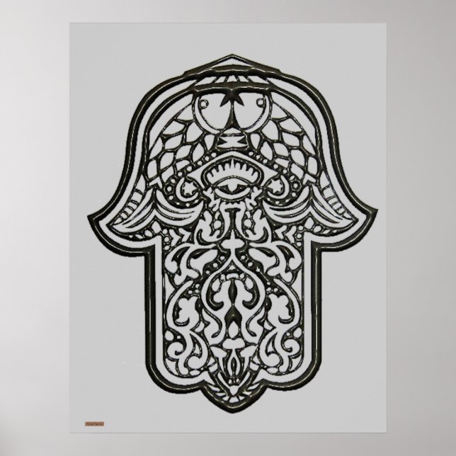 Henna Hand of Hamsa (Original) Poster (Vorne)