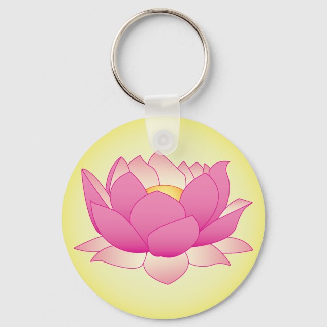 Henna Lotus Schlüsselanhänger (Vorderseite)