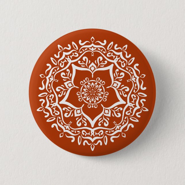 Henna Mandala Button (Vorderseite)