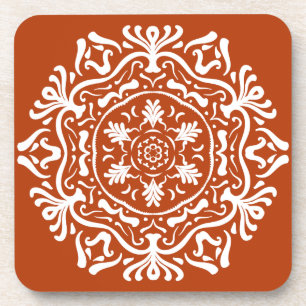 Henna Mandala Getränkeuntersetzer