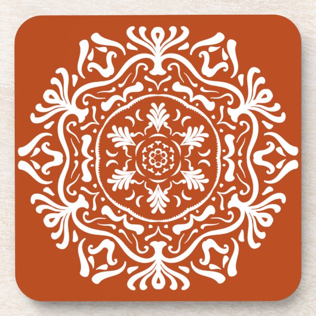 Henna Mandala Getränkeuntersetzer (Vorderseite)