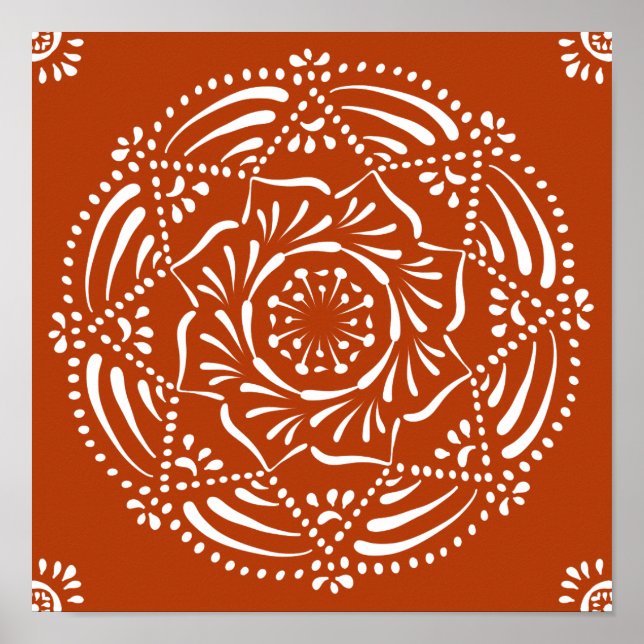 Henna Mandala Poster (Vorne)
