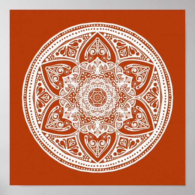 Henna Mandala Poster (Vorne)