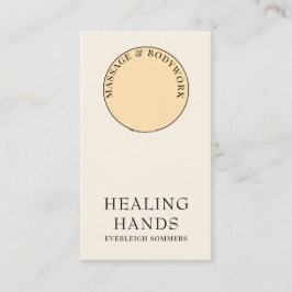 Henna Massage Healing Arts Hands Business Card Visitenkarte