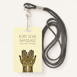 Henna Mehndi Hands Massage Business Ausweis