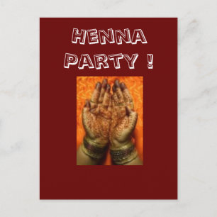 Henna Party Einladungen