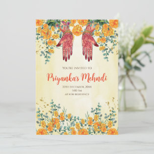 Henna Party Einladungen & Mehndi Party lädt ein