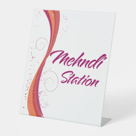 Henna-Station Sockelschild