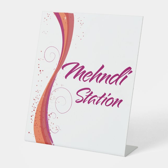 Henna-Station Sockelschild (Vorderseite)