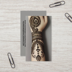 Henna Tattoo Artist Business Card Visitenkarte
