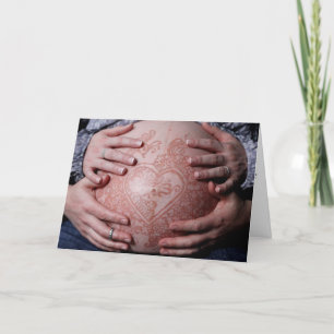 Hennaed Pregnant Bly Karte