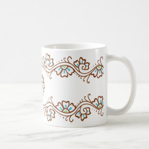 Hennastrauch-Blumen-Ketten-Tasse Kaffeetasse