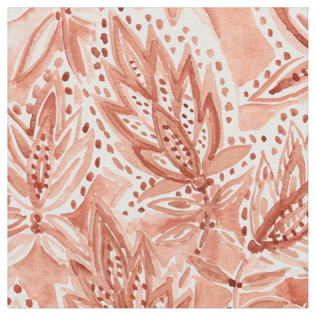 HENNASTRAUCH-GEWOHNHEIT Boho botanisches Stoff (Nahaufnahme)