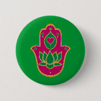 Hennastrauch Hamsa Lotus Grün u. Rosa