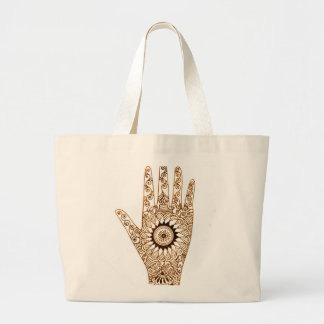 Hennastrauch-Hand Jumbo Stoffbeutel
