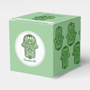 Hennastrauch-Hand von Hamsa (Grün) Geschenkschachtel