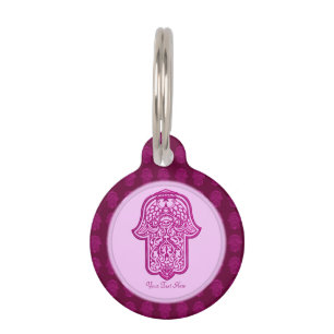 Hennastrauch-Hand von Hamsa (Rosa) Haustiermarke