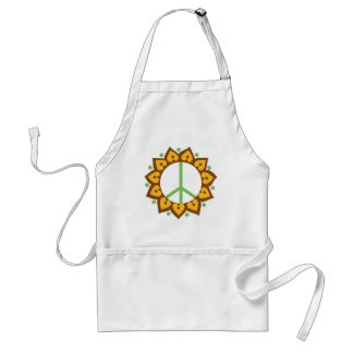 Hennastrauch-Lotos-Blumen-Friedenszeichen Schürze