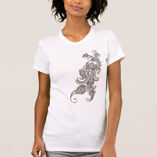 Hennastrauchpfau T-Shirt (Vorderseite)