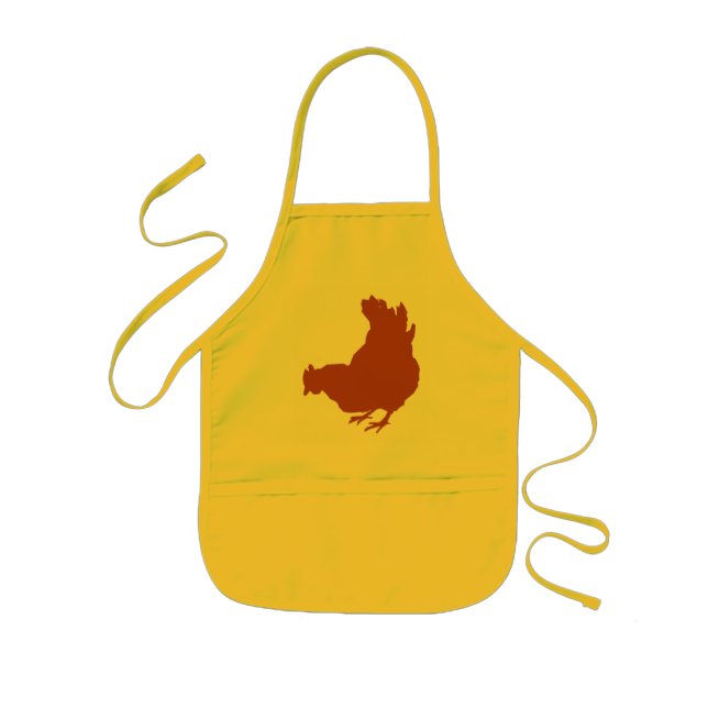 Henne [Huhn, Bauer, Bio Eier] Kinderschürze (Vorne)