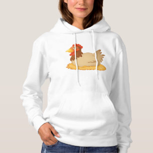 Henne Lay on Eggs Womens Hoodie