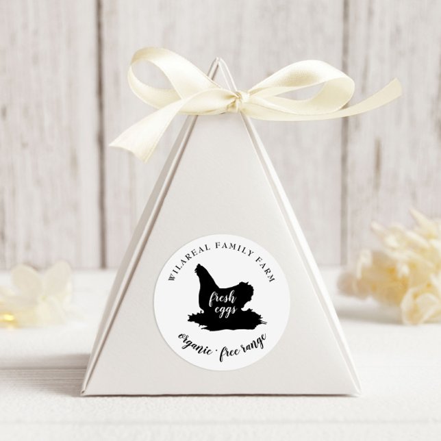 Hennenhähnchen Runder Aufkleber (Von Creator hochgeladen)