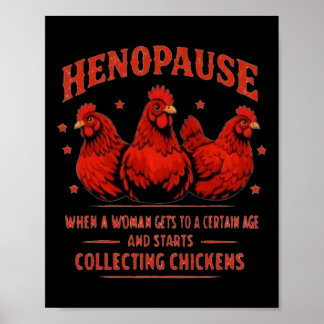 Hennenpause Frau Kommt In Ein Bestimmtes Alter Hüh Poster