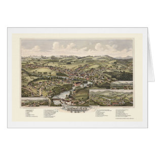 Henniker, panoramische Karte NH - 1889