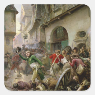 Henri de La Rochejaquelein am Kampf von Quadratischer Aufkleber