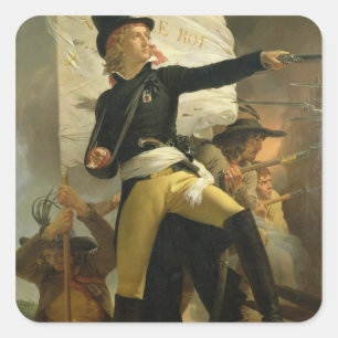 Henri de La Rochejaquelein, Führer von Quadratischer Aufkleber