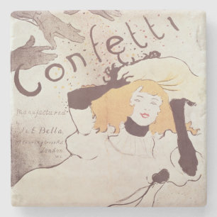 Henri de Toulouse-Lautrec   Confetti, 1893 Steinuntersetzer
