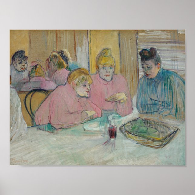Henri de Toulouse-Lautrec - Damen im Speisesaal Poster (Vorne)