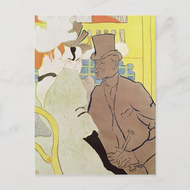 Henri de Toulouse-Lautrec | Der Engländer im Postkarte (Vorderseite)