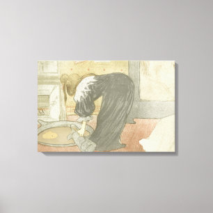 Henri de Toulouse-Lautrec - Elles - Frau in Tub Leinwanddruck