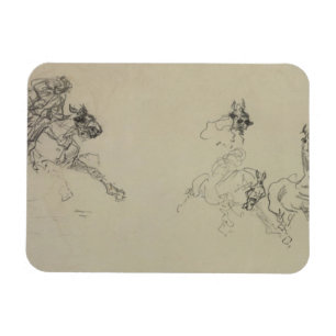 Henri de Toulouse-Lautrec   Etude de Chevaux (rect Magnet