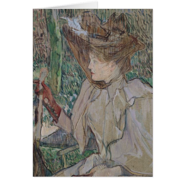 Henri de Toulouse-Lautrec | Frau mit Handschuhen,  (Vorne)