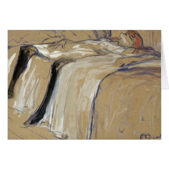 Henri de Toulouse-Lautrec | Frauen liegen auf ihre (Vorderseite (Horizontal))