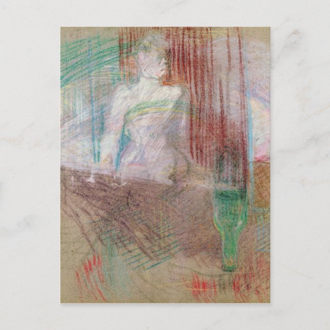 Henri de Toulouse-Lautrec | Hinter stehende Frau Postkarte (Vorderseite)
