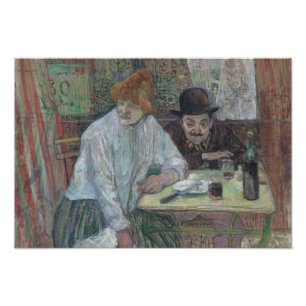 Henri de Toulouse-Lautrec - Im Café La Mie Fotodruck